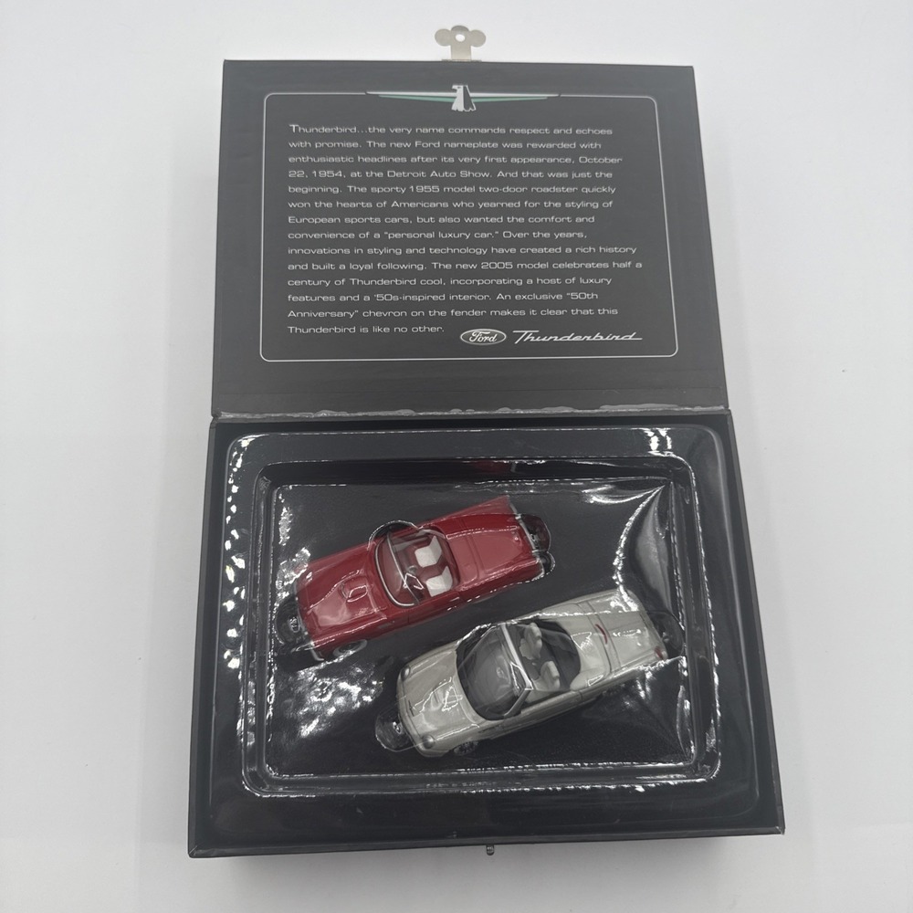 Hallmark Keepsake Ford Thunderbird 50th Anniversary Car Ornament Set 1955 2005